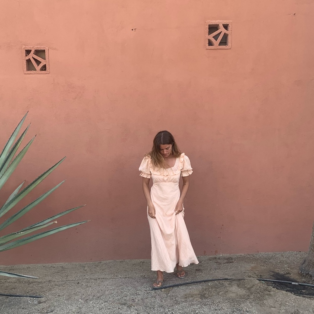 Free people now and forever midi dress sz S